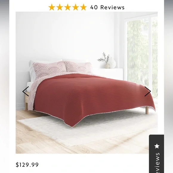 NWT Queen size Quilt Coverlet 3 piece set - Picture 1 of 5